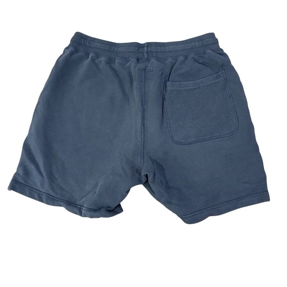 Champion Todd Snyder Mens Small Blue French Terry Fleece Drawstring Sweat Shorts